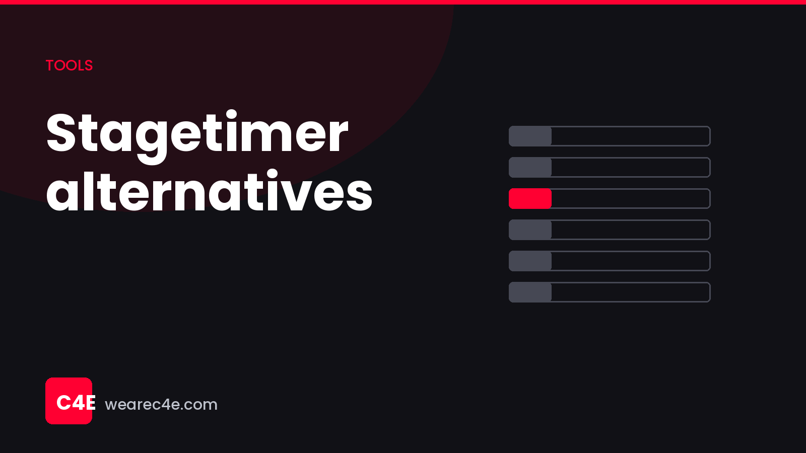 Stagetimer alternatives, and when not to bother